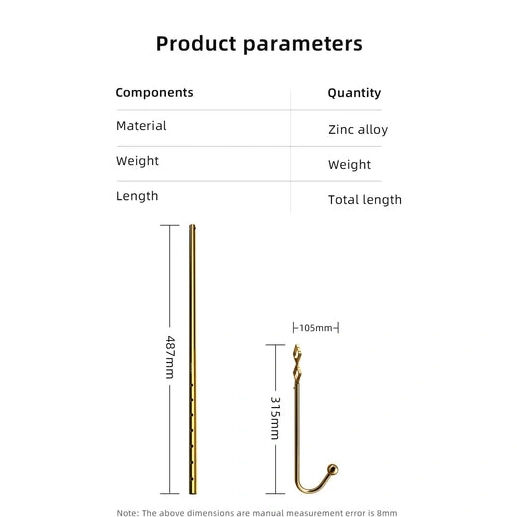 Hook Set Golden AllNight Adjustable Anal LOCKINK 3867 0111